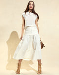 Cynthia Rowley Downtown Leather Nylon Skirt
