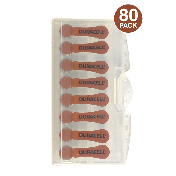 Duracell Size 312 Hearing Aid Battery, 10 x 8 Packs Closeout Sale (80 Batteries)