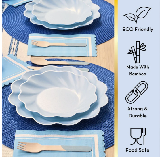 Eco Dinner Plate- Sky Blue