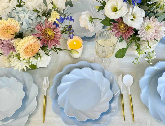Eco Salad Plate- Sky Blue
