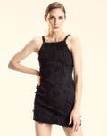 Cynthia Rowley Pop Floral Applique Mini Dress