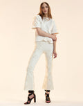 Embroidered Floral Applique Pant