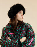 Faux Fur Headband in black