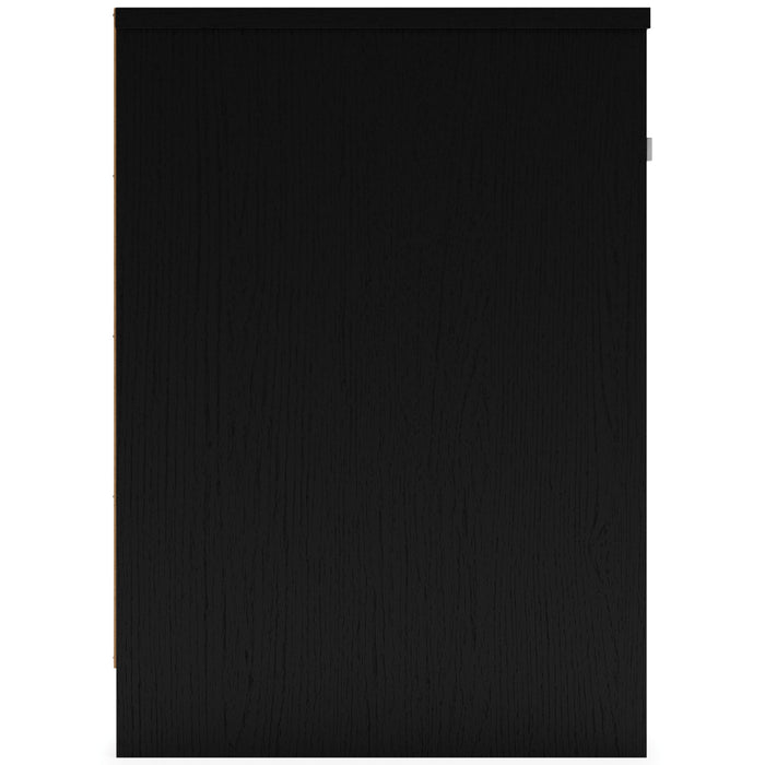 Finch - Black - One Drawer Night Stand - 23" Height