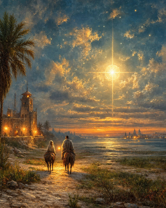 Flight into Egypt Catholic Art Print 3