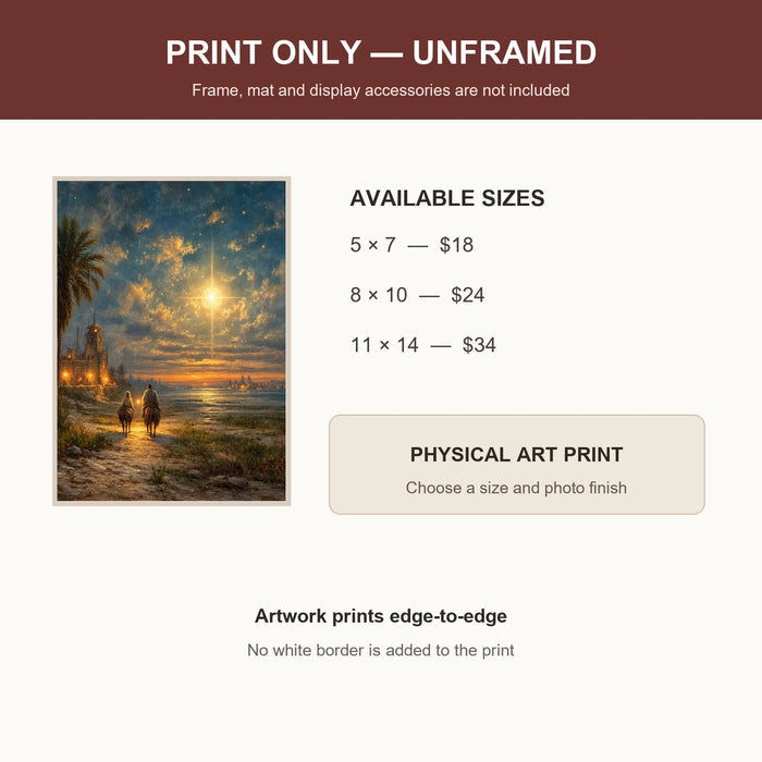 Flight into Egypt Catholic Art Print 5