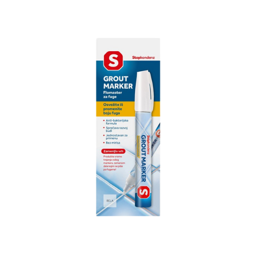 Flomaster za fuge beli Stop Kondenz