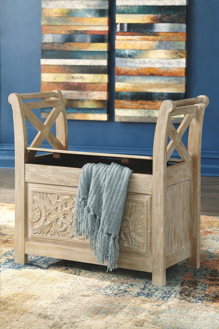 Fossil - Whitewash - Accent Bench