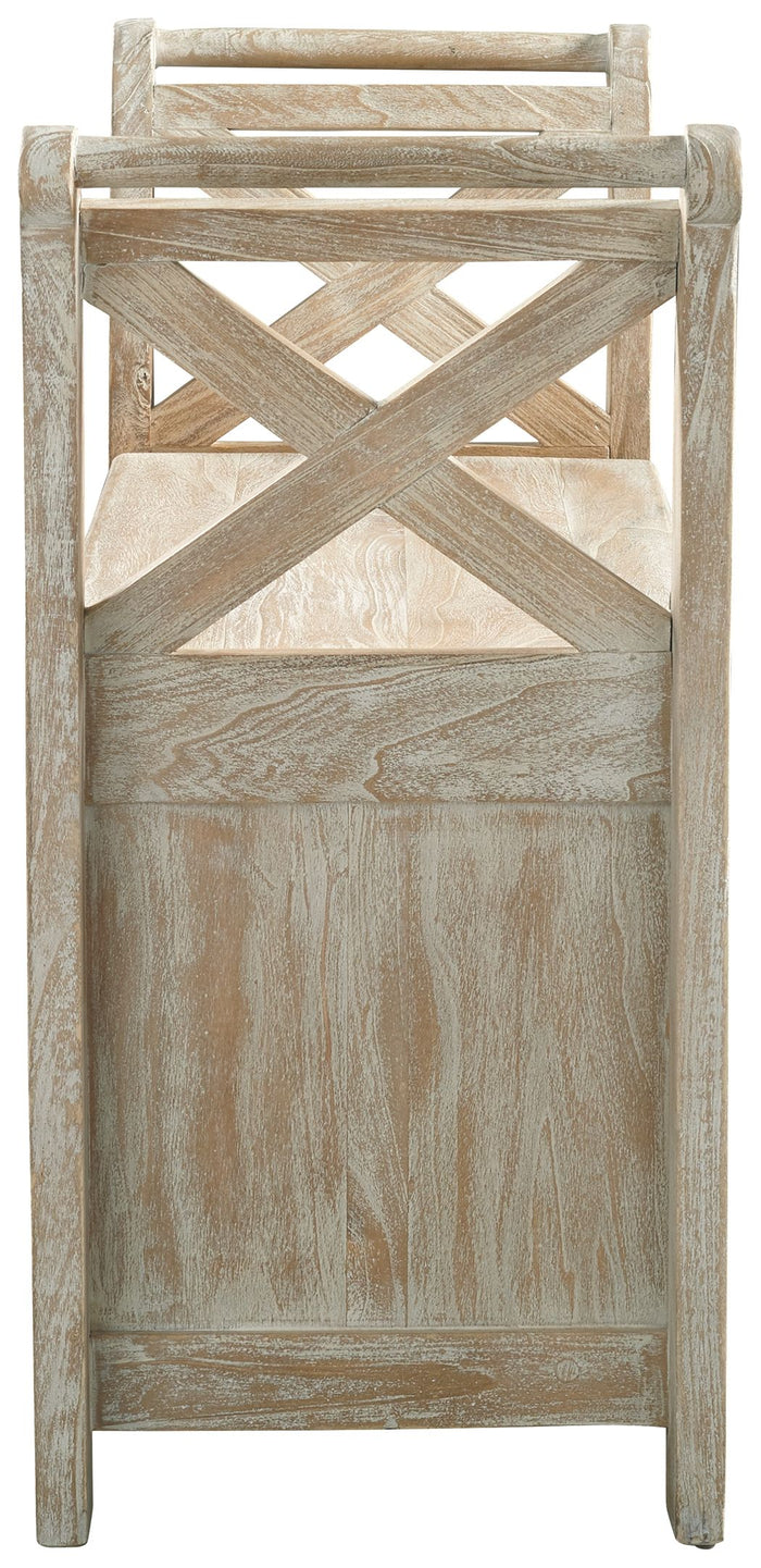 Fossil - Whitewash - Accent Bench