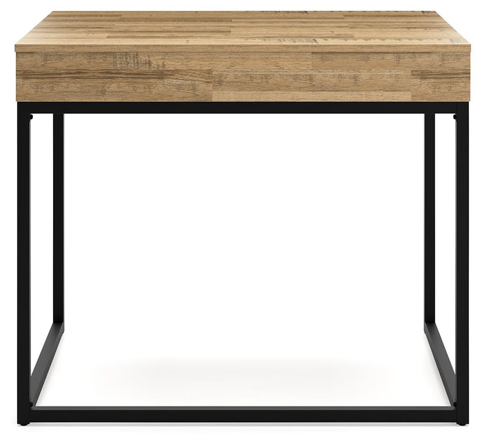 Gerdanet - Light Brown / Black - Home Office Lift Top Desk
