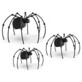 Glitter Black Metal Spider