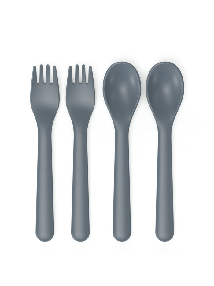 Photo of EKOBO Go Cutlery Set (2 x fork & spoon) ( Storm ) [ EKOBO ] [ Cutlery ]
