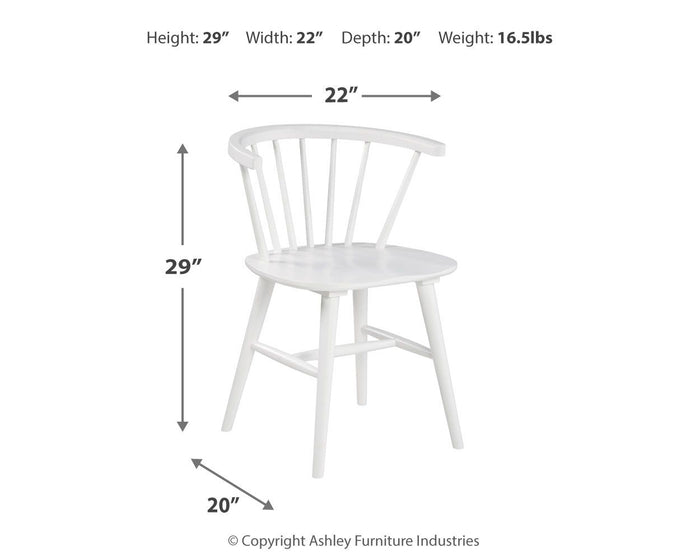 Grannen - White - Dining Room Side Chair (Set of 2)