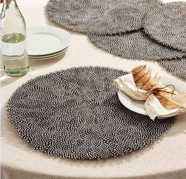 Guinea Feather Placemat