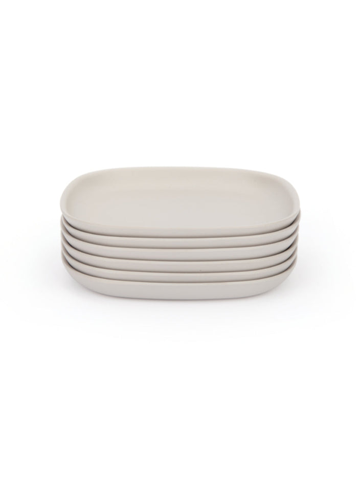 Photo of EKOBO Gusto Cocktail Plate Set (6 Plates) ( Stone ) [ EKOBO ] [ Plates ]