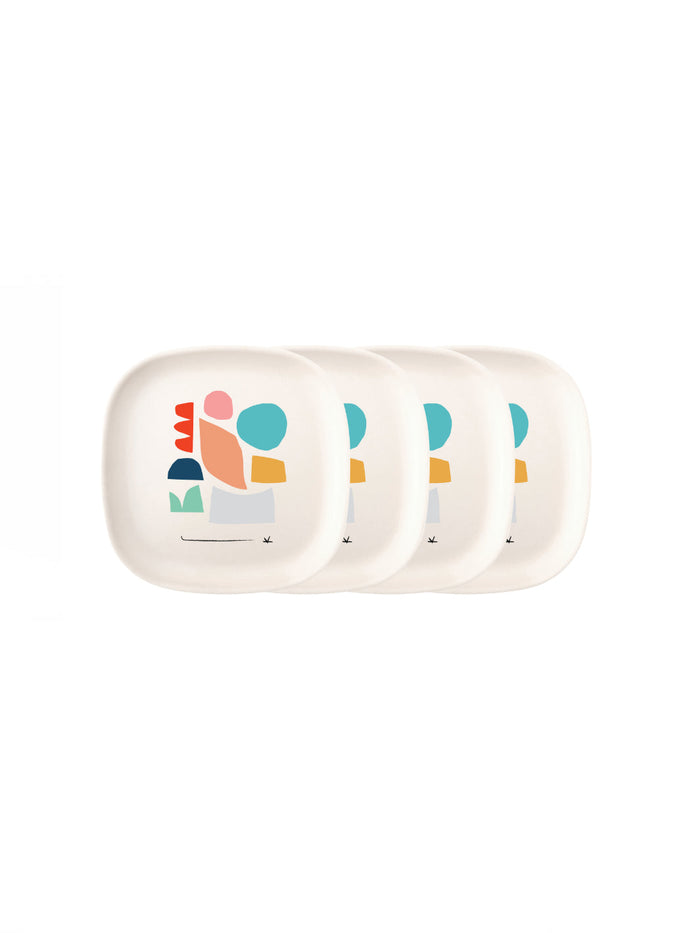 Photo of EKOBO Gusto Medium Plate Set (Colour Series - 4 plates) ( Default Title ) [ EKOBO ] [ Plates ]