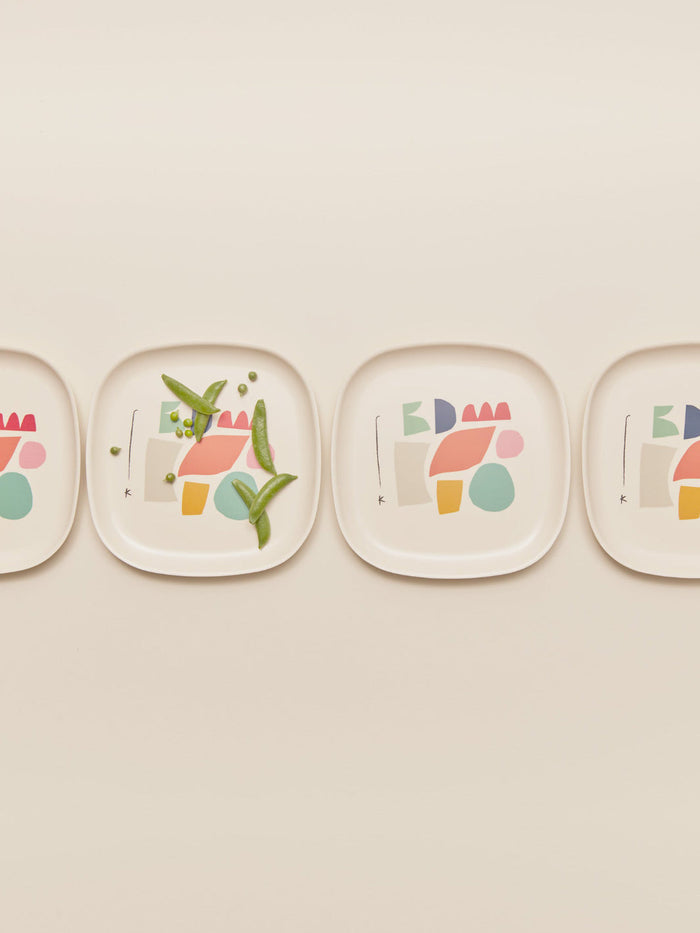 Photo of EKOBO Gusto Medium Plate Set (Colour Series - 4 plates) ( ) [ EKOBO ] [ Plates ]