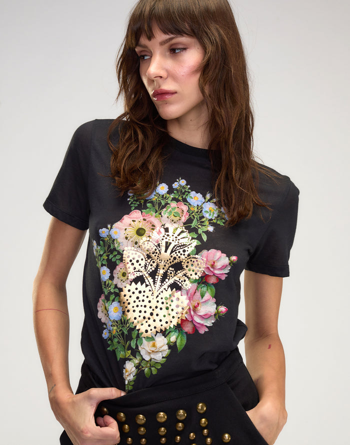 Cynthia Rowley Heart of Gold Tee