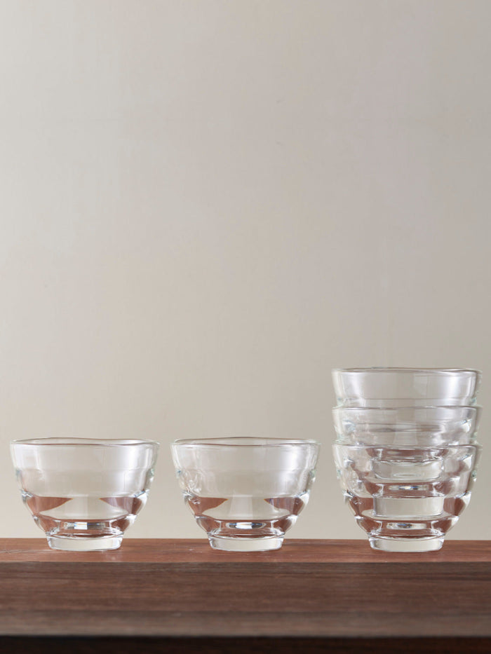 Photo of HARIO Heatproof Yunomi Glass (170ml/5.7oz) (5-Pack) ( ) [ HARIO ] [ Coffee Glasses ]