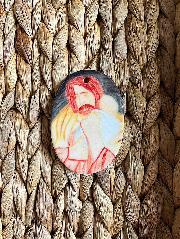 Holy Family Ceramic Ornaments
