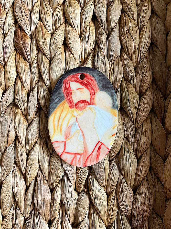 Holy Family Ceramic Ornaments