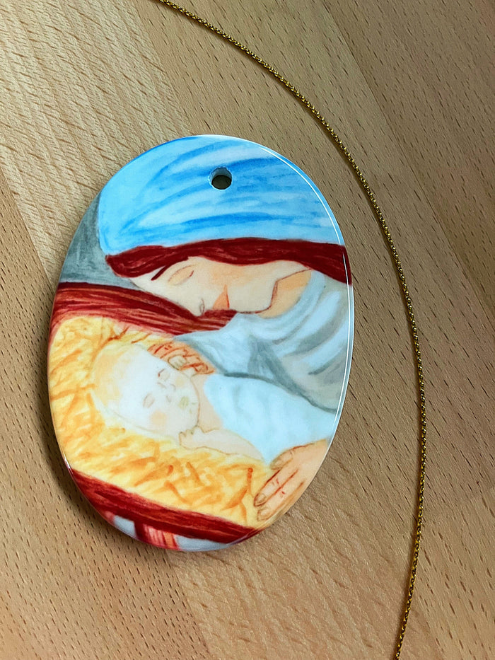 Holy Family Ceramic Ornaments
