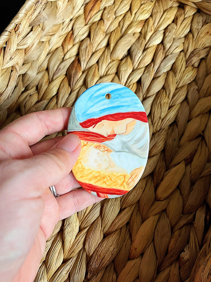 Holy Family Ceramic Ornaments