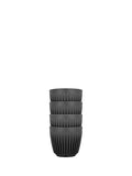 Photo of HUSKEE Cup (6oz/177ml) (4-Pack) ( Charcoal ) [ Huskee ] [ Coffee Cups ]