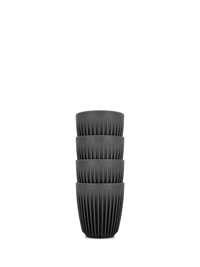Photo of HUSKEE Cup (8oz/237ml) (4-Pack) ( Charcoal ) [ Huskee ] [ Coffee Cups ]