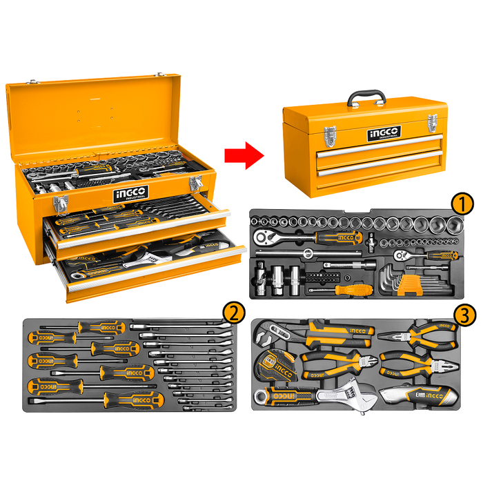 Ingco set 97 alata u metalnoj kutiji HTCS220971
