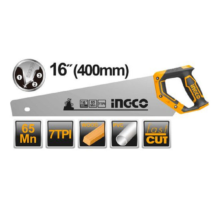 Ingco testera ručna 400mm Industrial HHAS38400