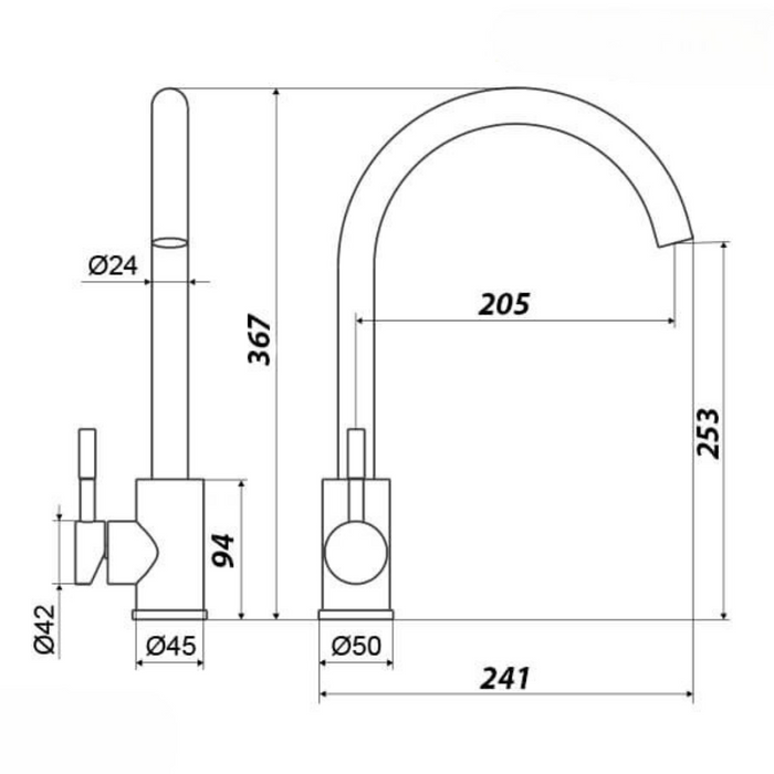 Inox baterija sudopera-zlatna 486006 Slovarm