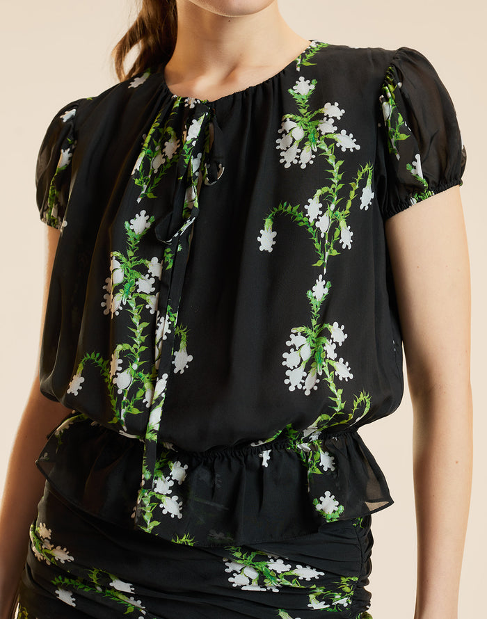 Floral Silk Blouse