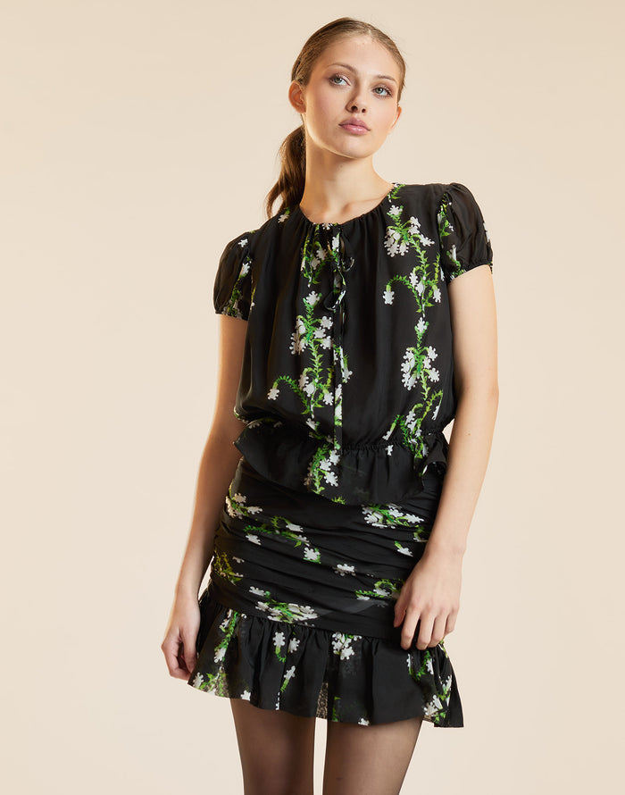 Floral Silk Blouse