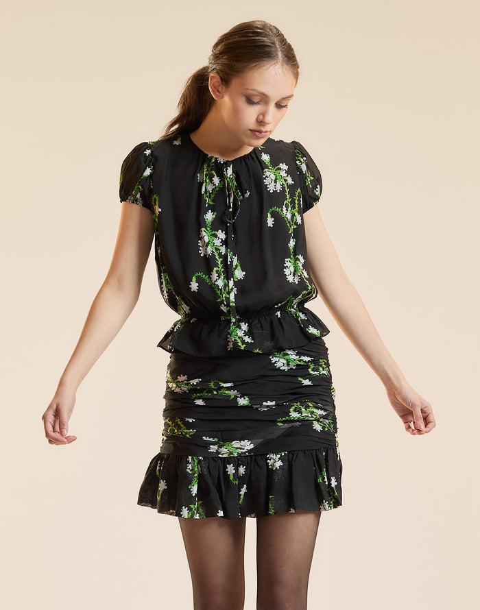 Floral Silk Blouse