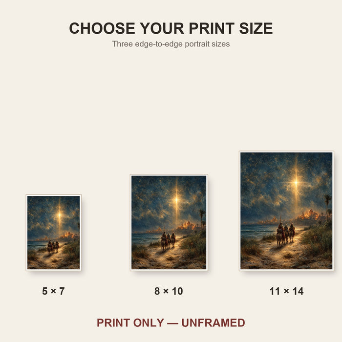 Journey of the Three Wise Men Catholic Art Print 4