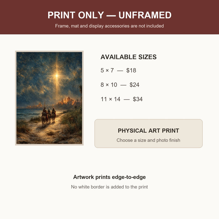 Journey of the Three Wise Men Catholic Art Print 5