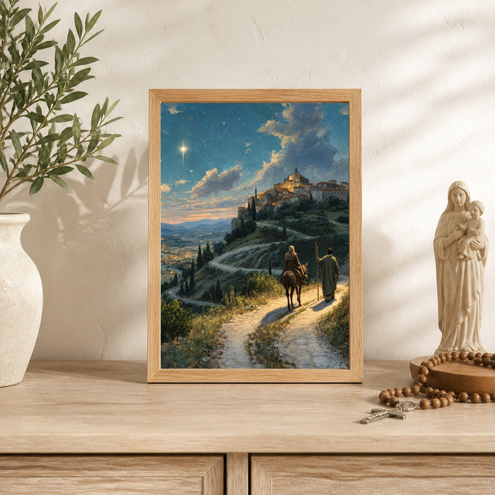 Journey to Bethlehem Catholic Art Print 2