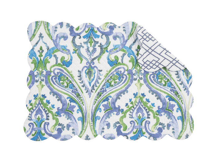 Juliet Floral Damask Placemat- Rectangle