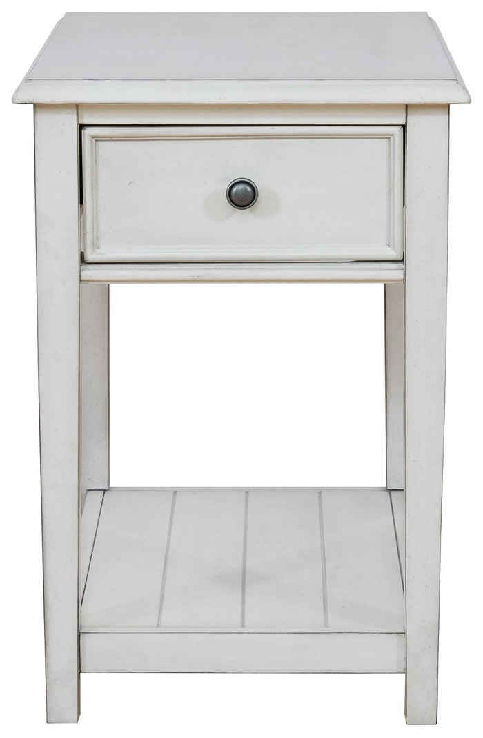 Kanwyn - Whitewash - Rectangular End Table