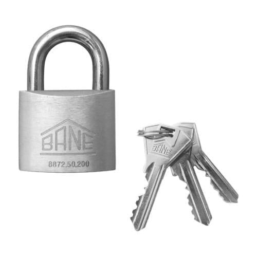 Katanac 50mm aluminijumski sa mesinganim valjkom Bane - Lagermarket