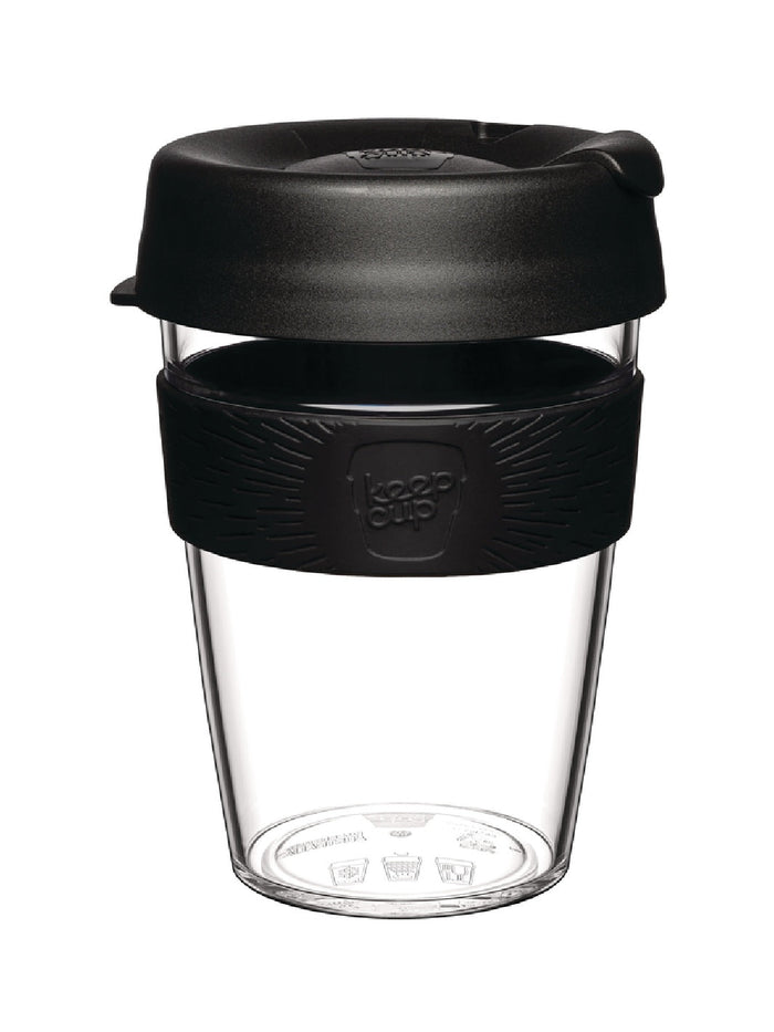 Photo of KEEPCUP Clear (12oz/340ml) ( Black ) [ KeepCup ] [ KeepCup ]