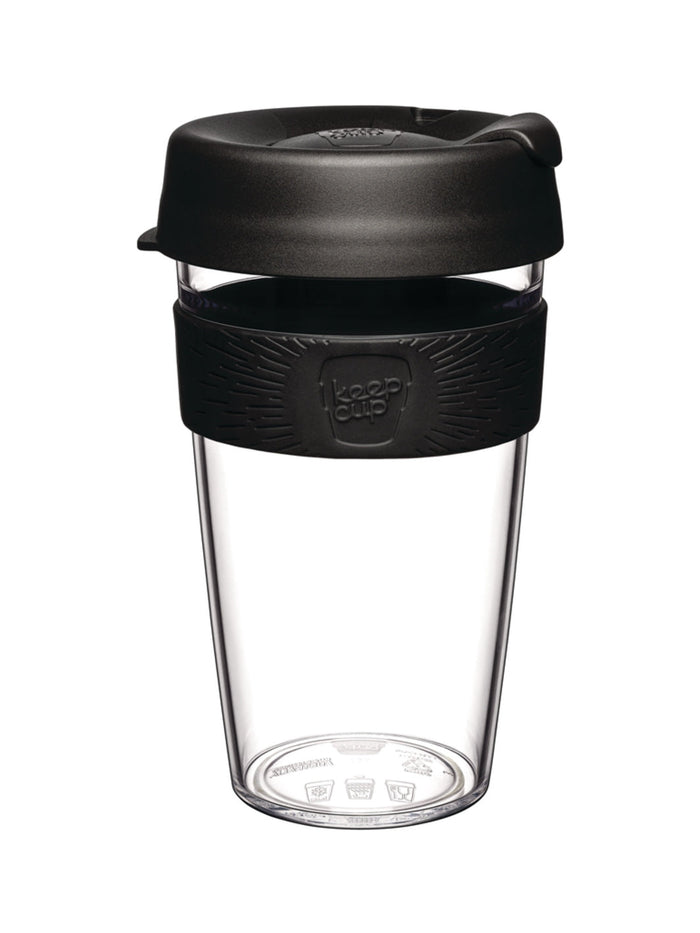 Photo of KEEPCUP Clear (16oz/454ml) ( Black ) [ KeepCup ] [ KeepCup ]