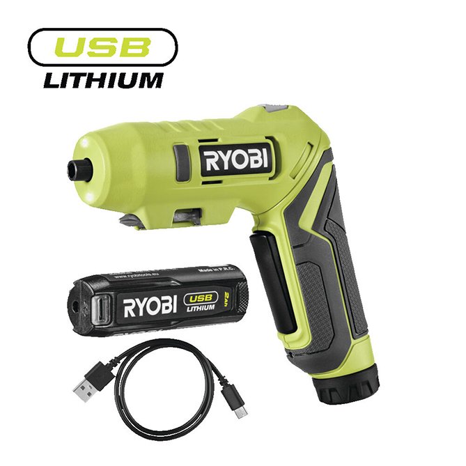 Kompaktni bežični okretni odvijač USB Lithium™ RSDP4-120G 4V (2,0 Ah) RYOBI