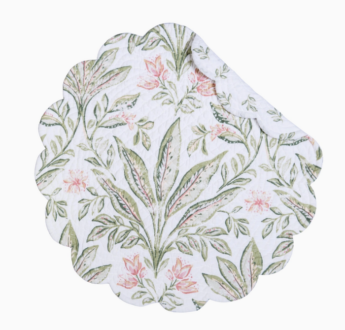 Lana Palms Floral Placemat-Round