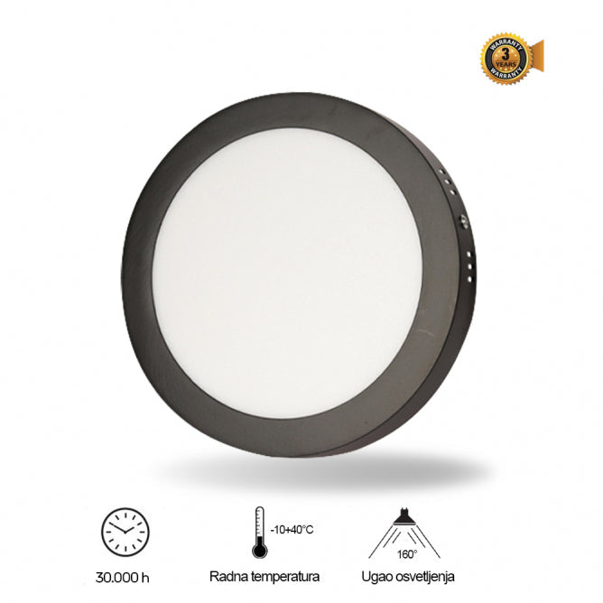 LED PANEL N/Z KNC5-24W 4000K CRNI BB Link
