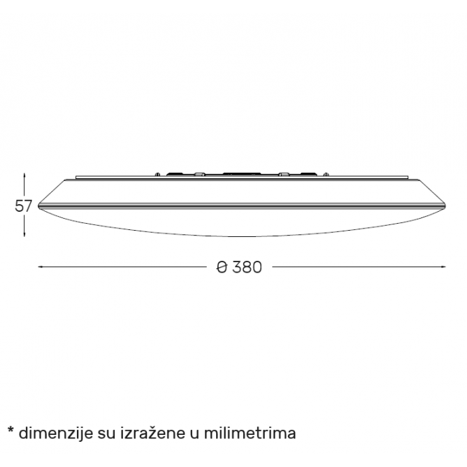 LED PLAFONJERA DCL1213 36W 3000/4000/6500K IP54 BB Link