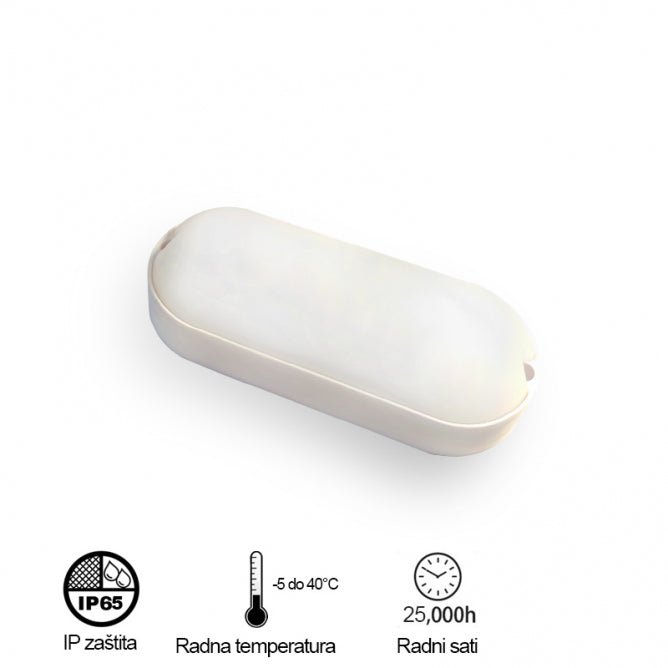 LED svetiljka elipsa 12W