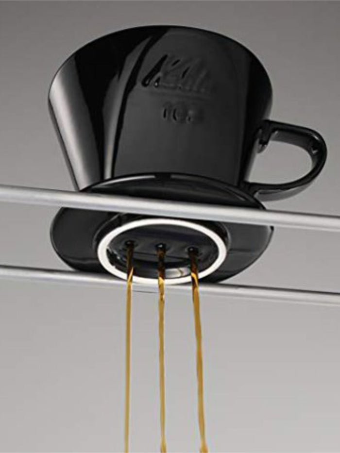 Photo of Lotto Ceramic Dripper 102 (Black) ( ) [ ] [ Pourover Brewers ]