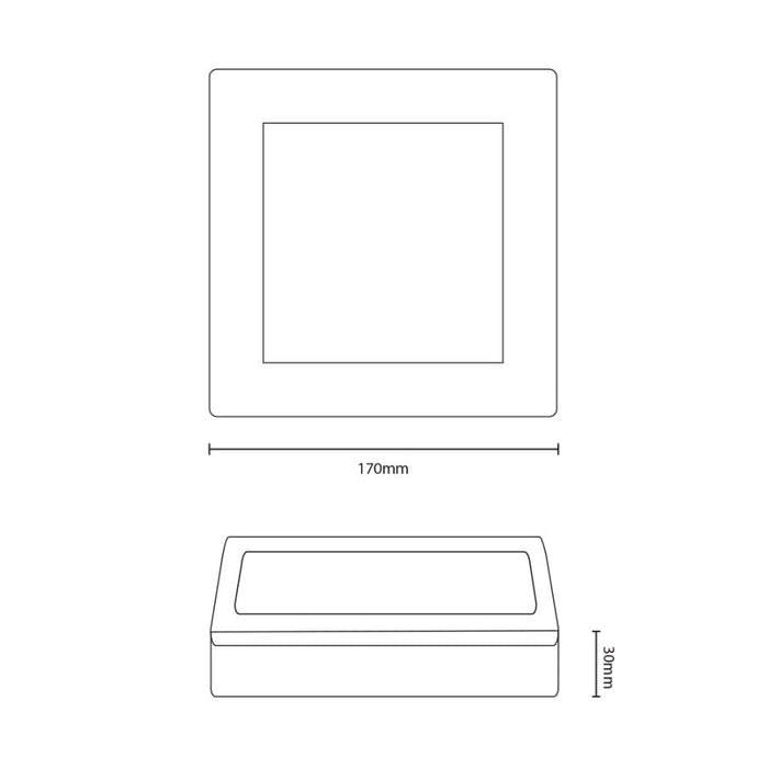 LYNCO Led panel 12W 6000K nadgradna kocka